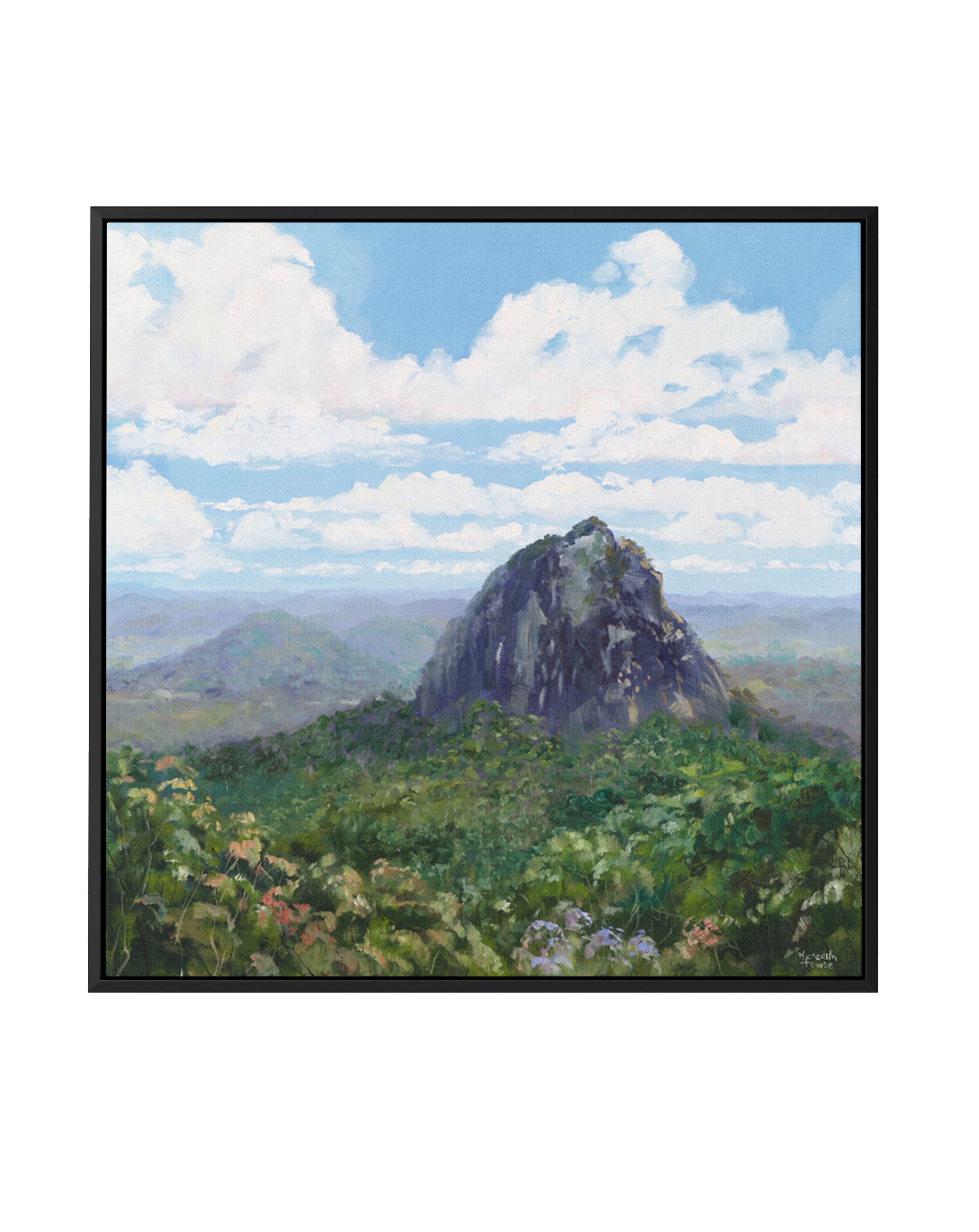 Mount Tibrogargan by Meredith Howse | Framed Canvas Art Print