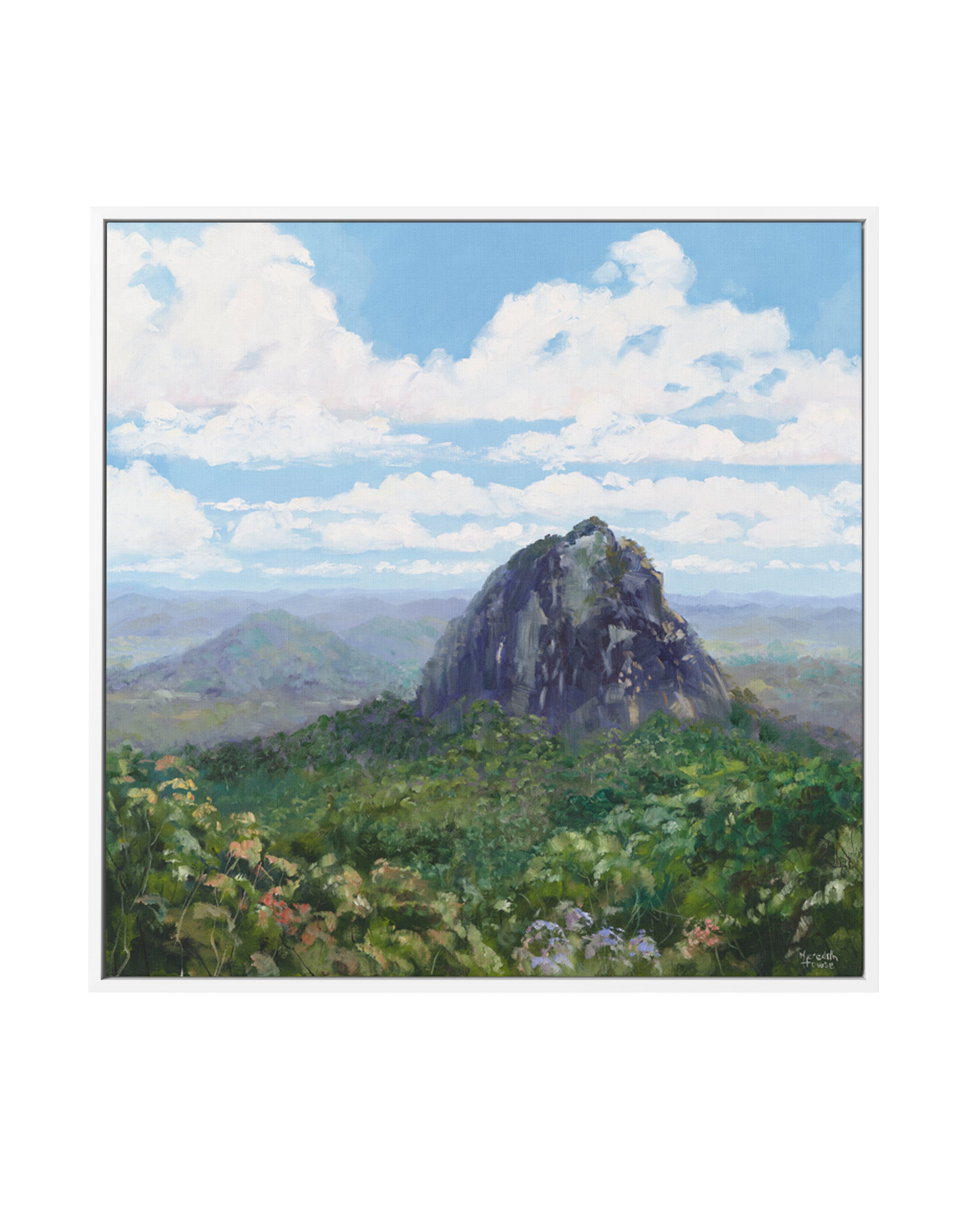 Mount Tibrogargan by Meredith Howse | Framed Canvas Art Print