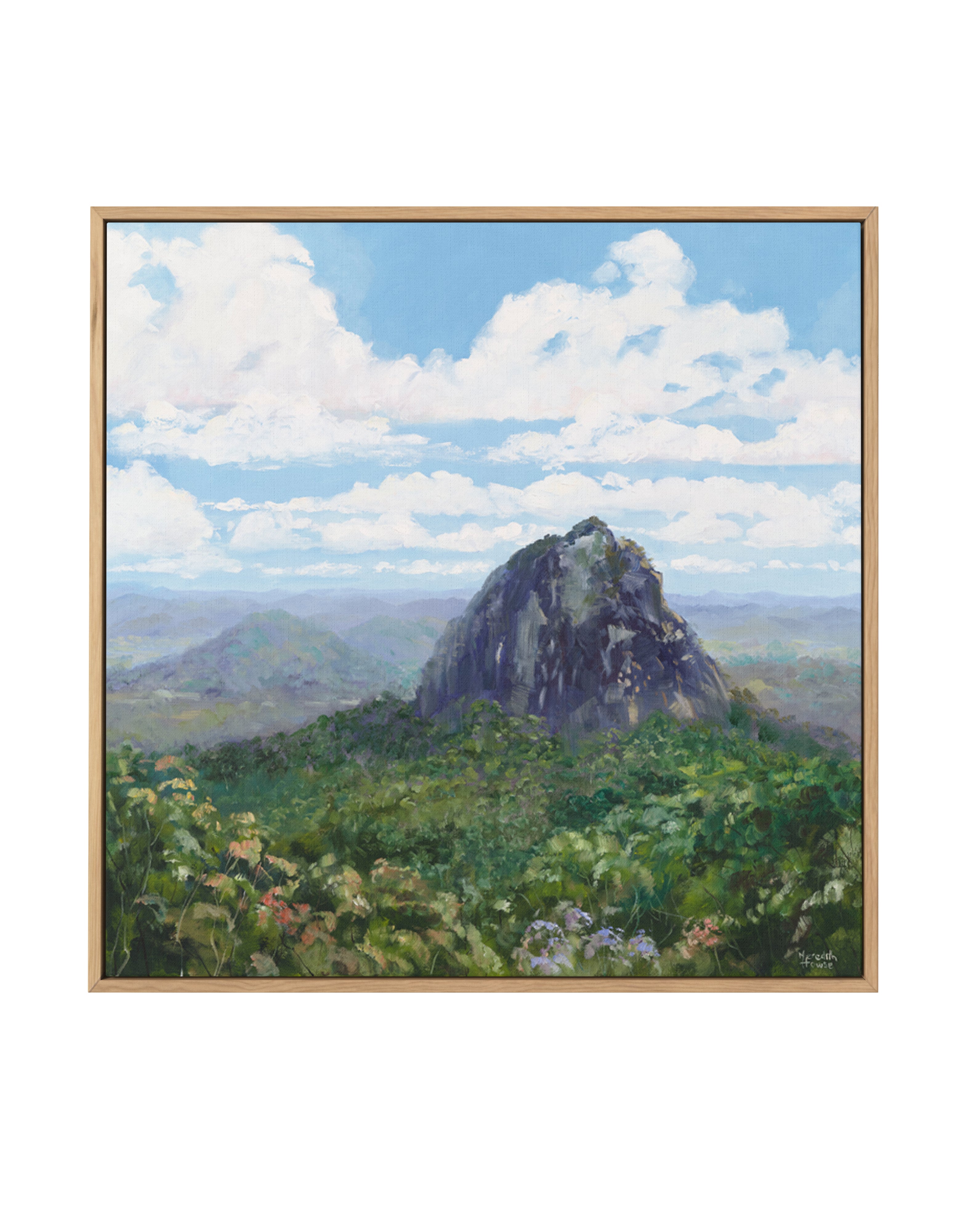 Mount Tibrogargan by Meredith Howse | Framed Canvas Art Print