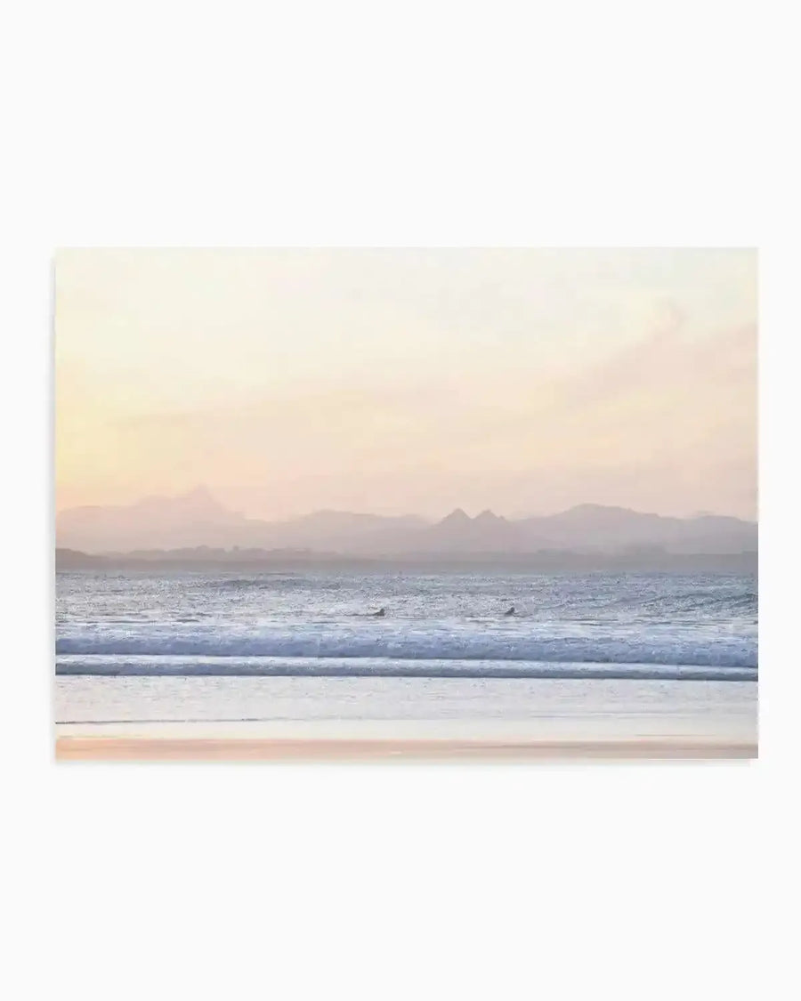 Mount Warning, Surfers View | Byron Art Print blue orange art print