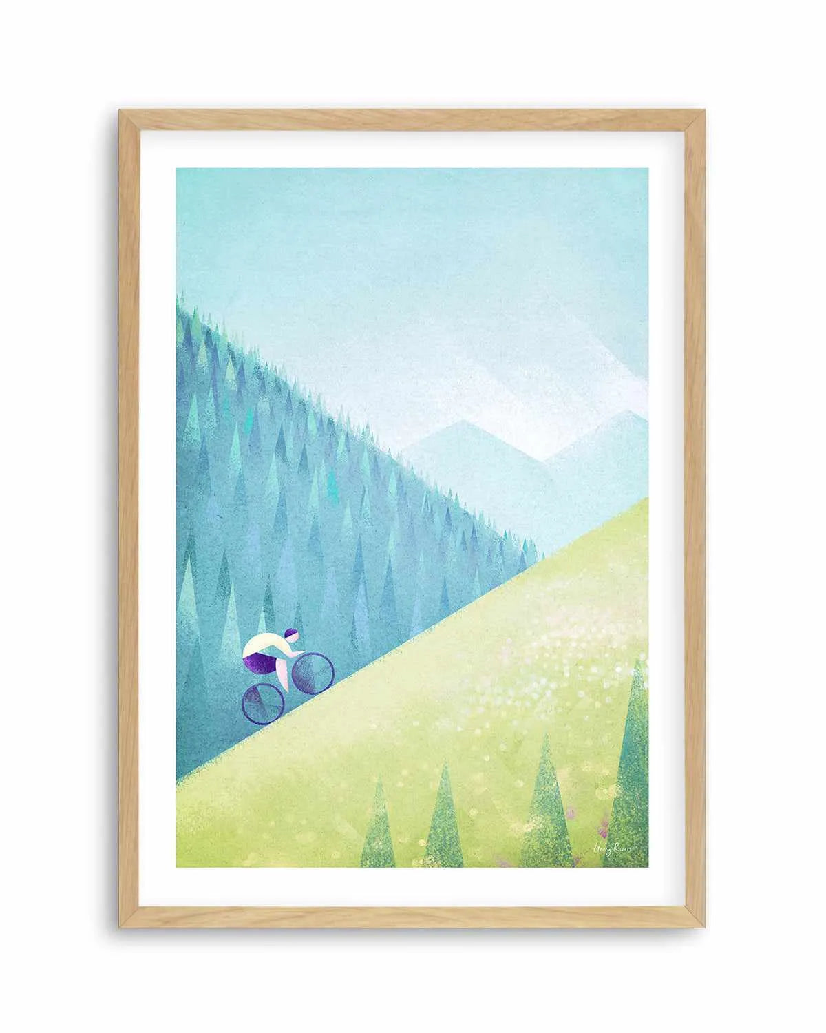 Mountain Cycle by Henry Rivers Art Print from Olive et Oriel where you can shop wallpaper and artworks online