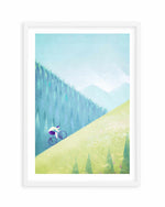Mountain Cycle by Henry Rivers Art Print
