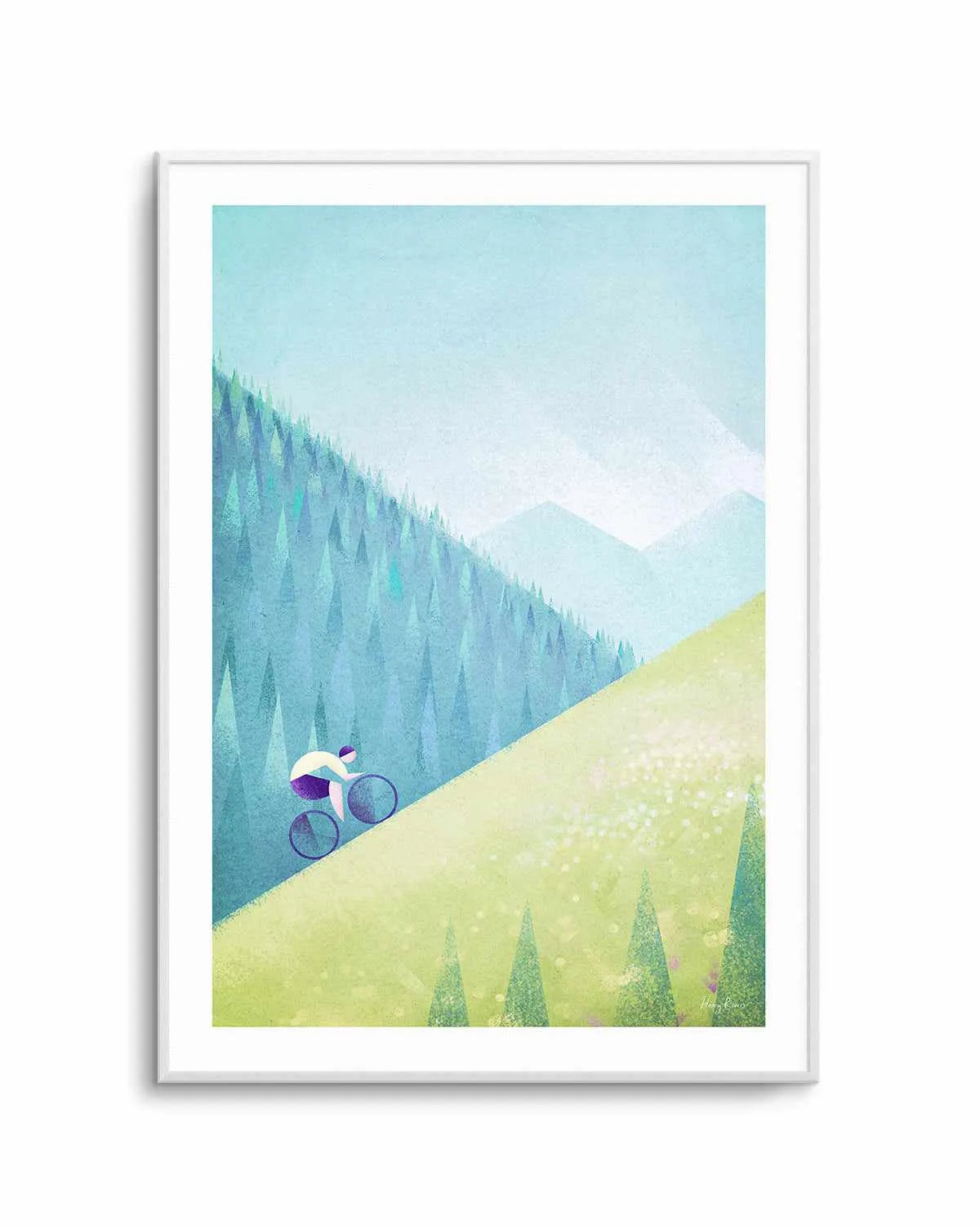 Mountain Cycle by Henry Rivers Art Print from Olive et Oriel where you can shop wallpaper and artworks online