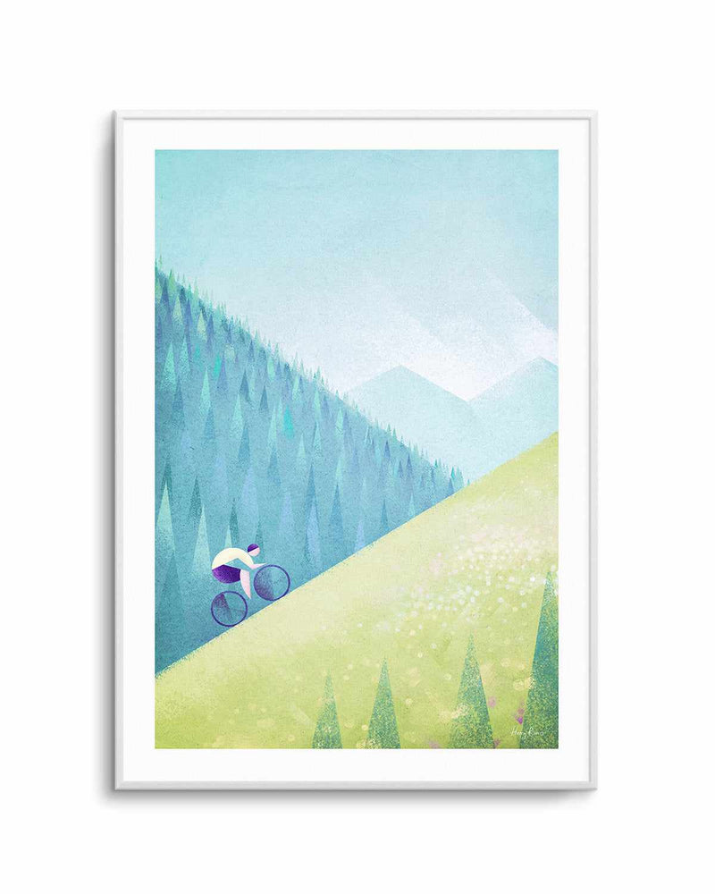 Mountain Cycle by Henry Rivers Art Print