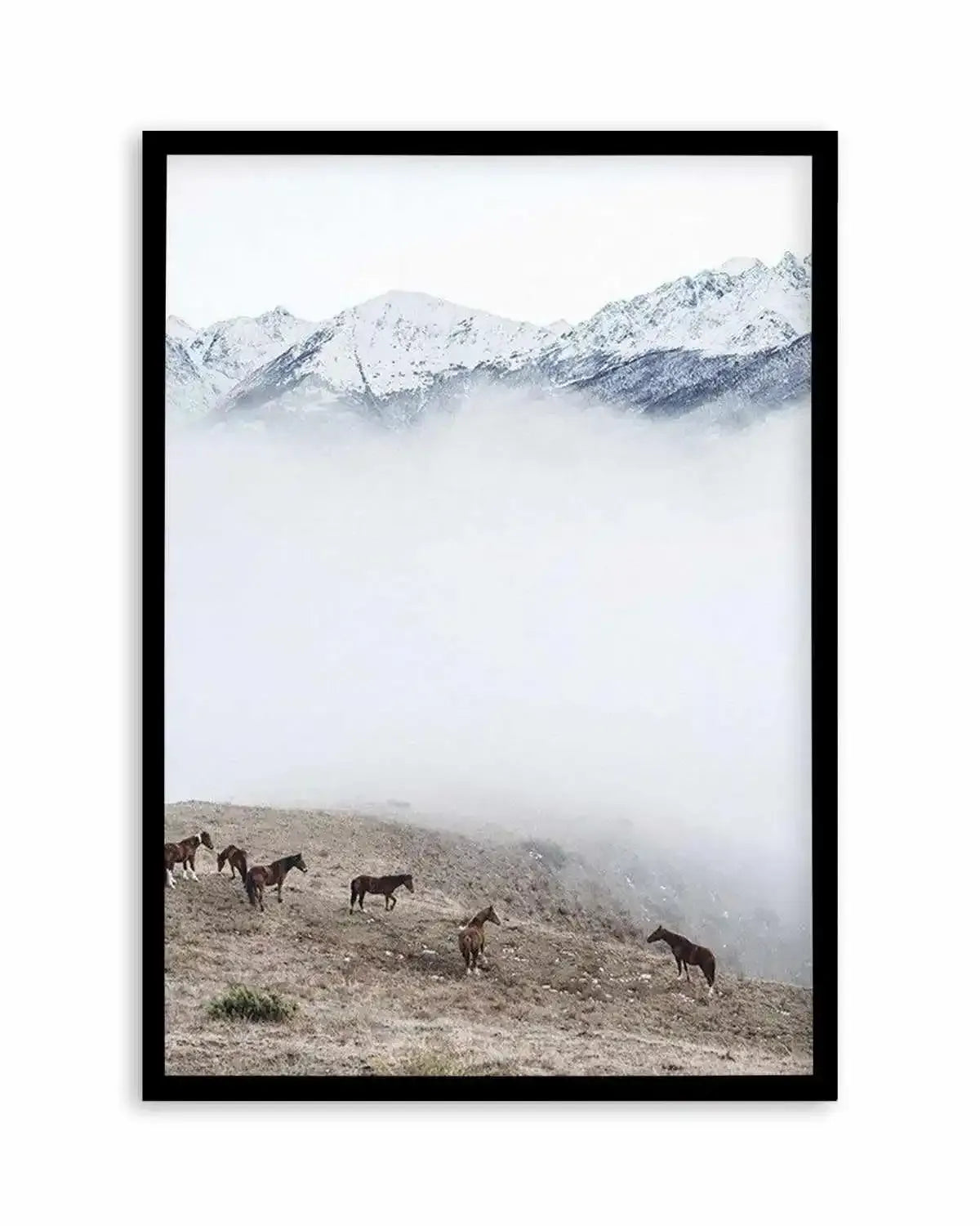 Mountain Horses | PT Art Print from Olive et Oriel where you can shop wallpaper and artworks online