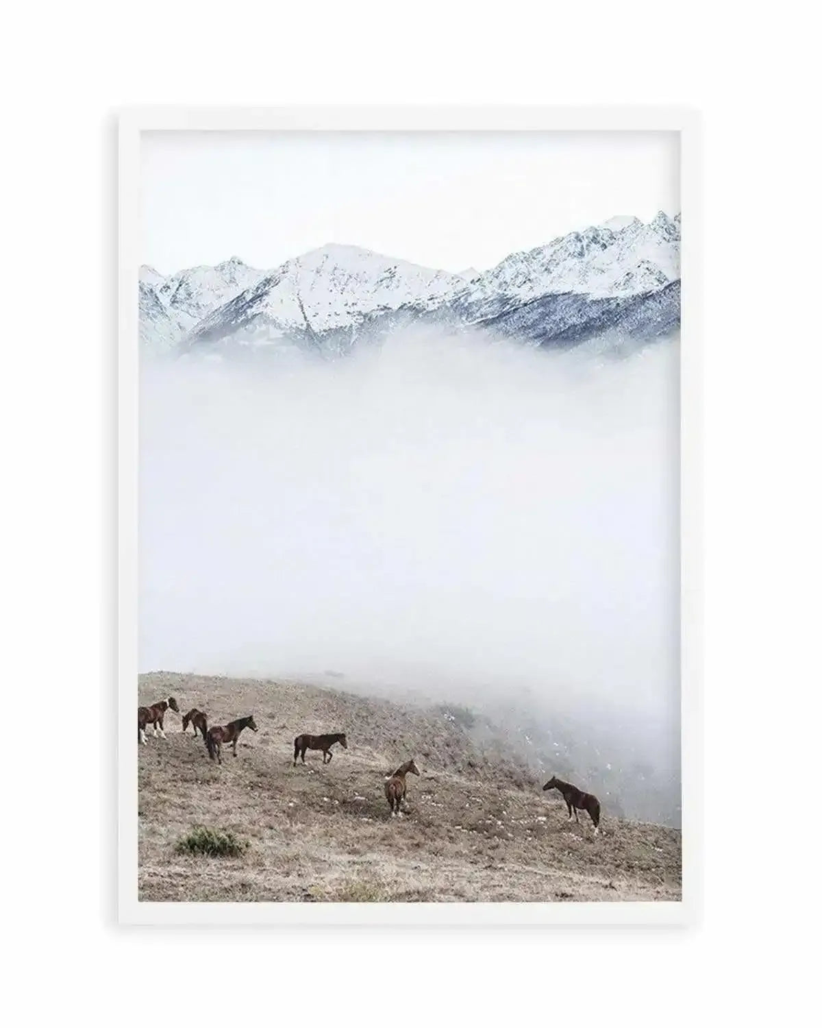 Mountain Horses | PT Art Print from Olive et Oriel where you can shop wallpaper and artworks online