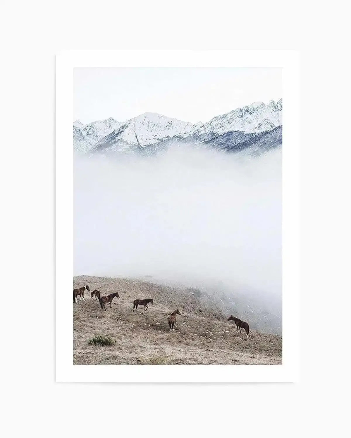 Mountain Horses | PT Art Print from Olive et Oriel where you can shop wallpaper and artworks online