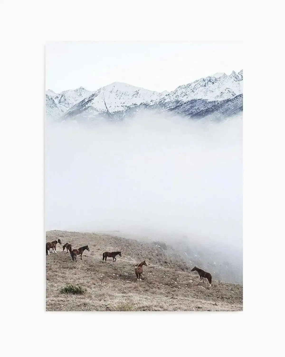 Mountain Horses | PT Art Print from Olive et Oriel where you can shop wallpaper and artworks online