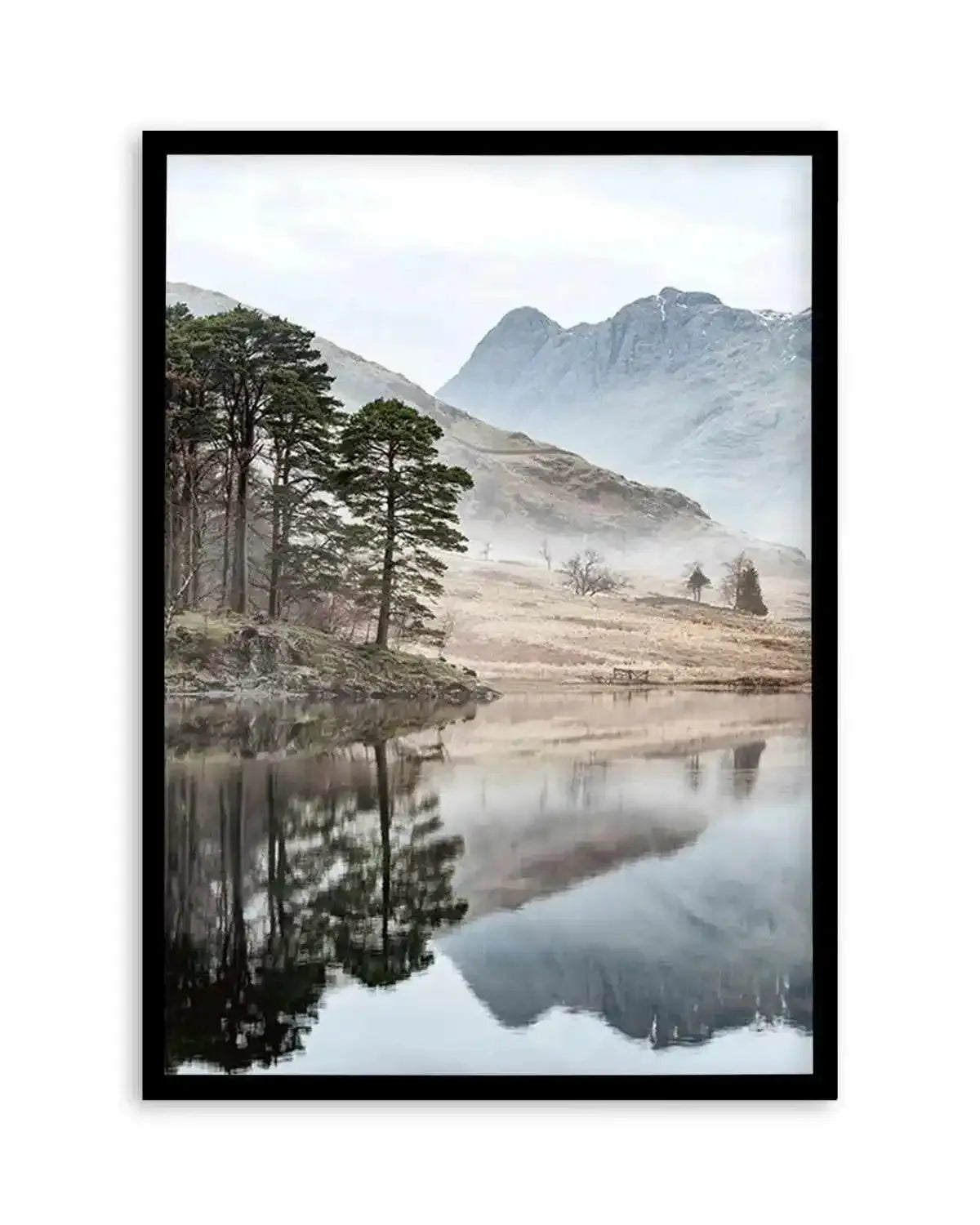 Mountain Reflections Art Print from Olive et Oriel where you can shop wallpaper and artworks online