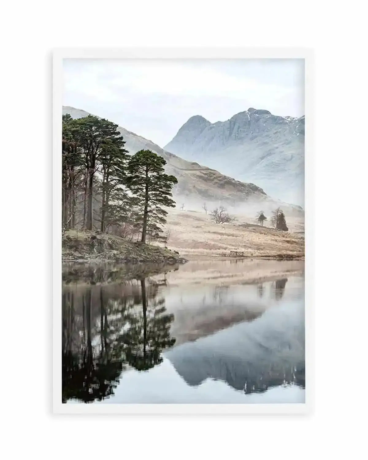Mountain Reflections Art Print from Olive et Oriel where you can shop wallpaper and artworks online