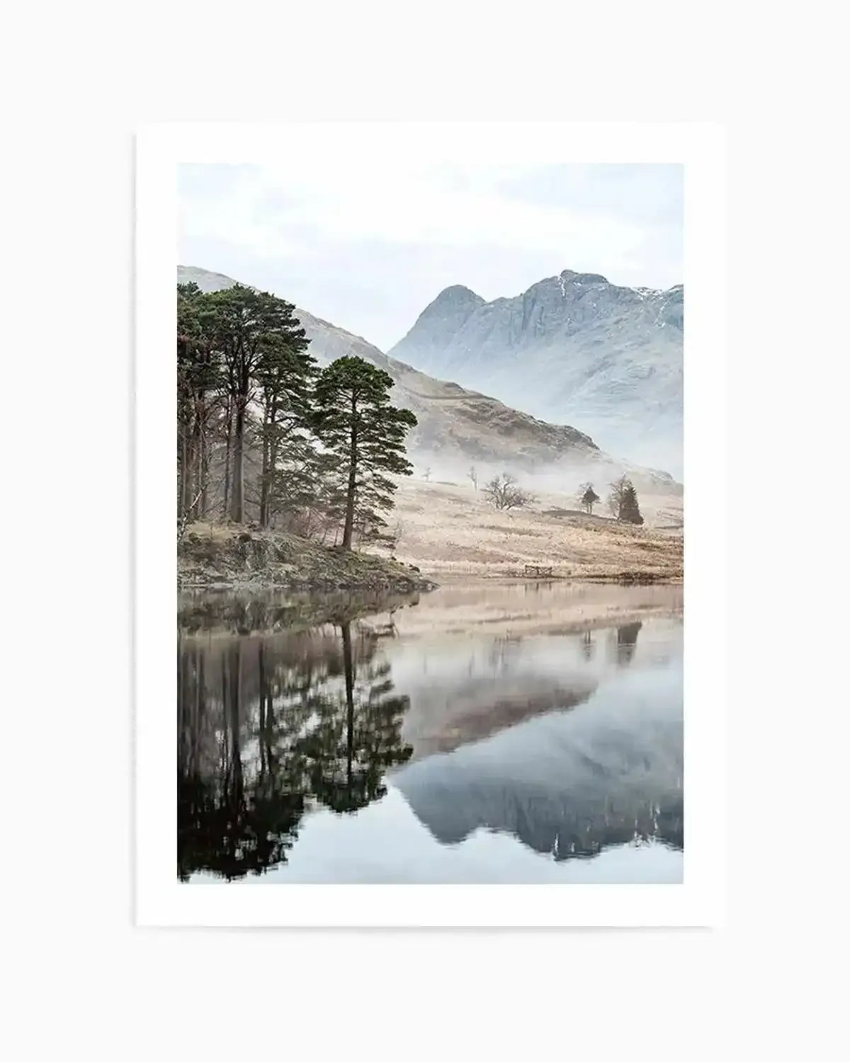 Mountain Reflections Art Print from Olive et Oriel where you can shop wallpaper and artworks online