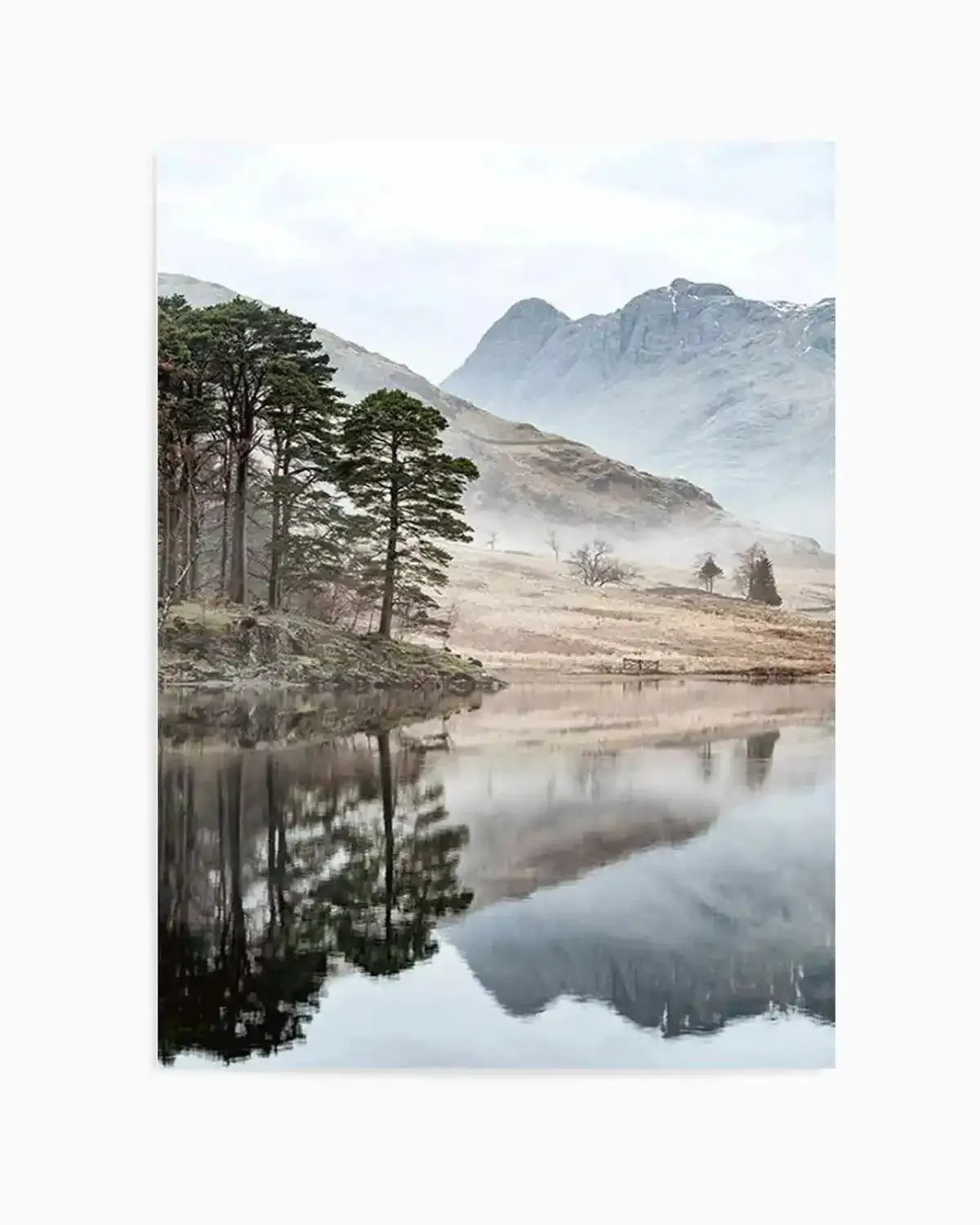 Mountain Reflections Art Print from Olive et Oriel where you can shop wallpaper and artworks online