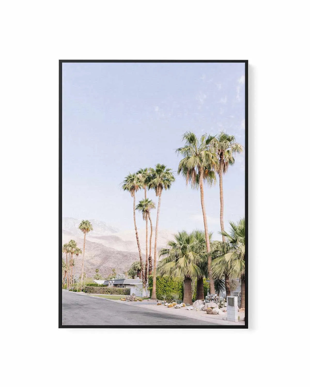 Mountain View Drive, Palm Springs | Framed Canvas Art Print from Olive et Oriel where you can shop wallpaper and artworks online