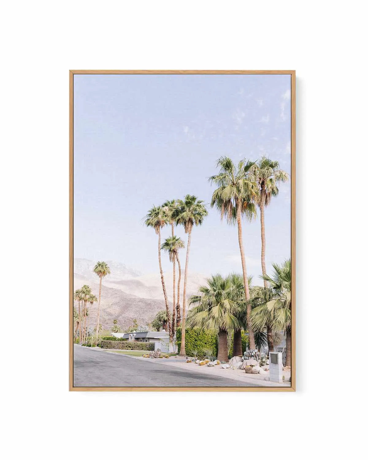Mountain View Drive, Palm Springs | Framed Canvas Art Print from Olive et Oriel where you can shop wallpaper and artworks online