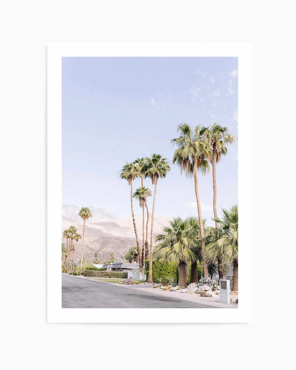 Mountain View Drive, Palm Springs Art Print from Olive et Oriel where you can shop wallpaper and artworks online