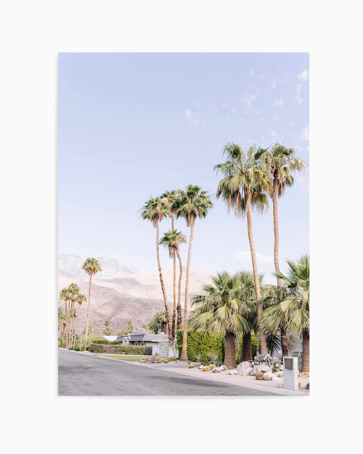 Mountain View Drive, Palm Springs Art Print