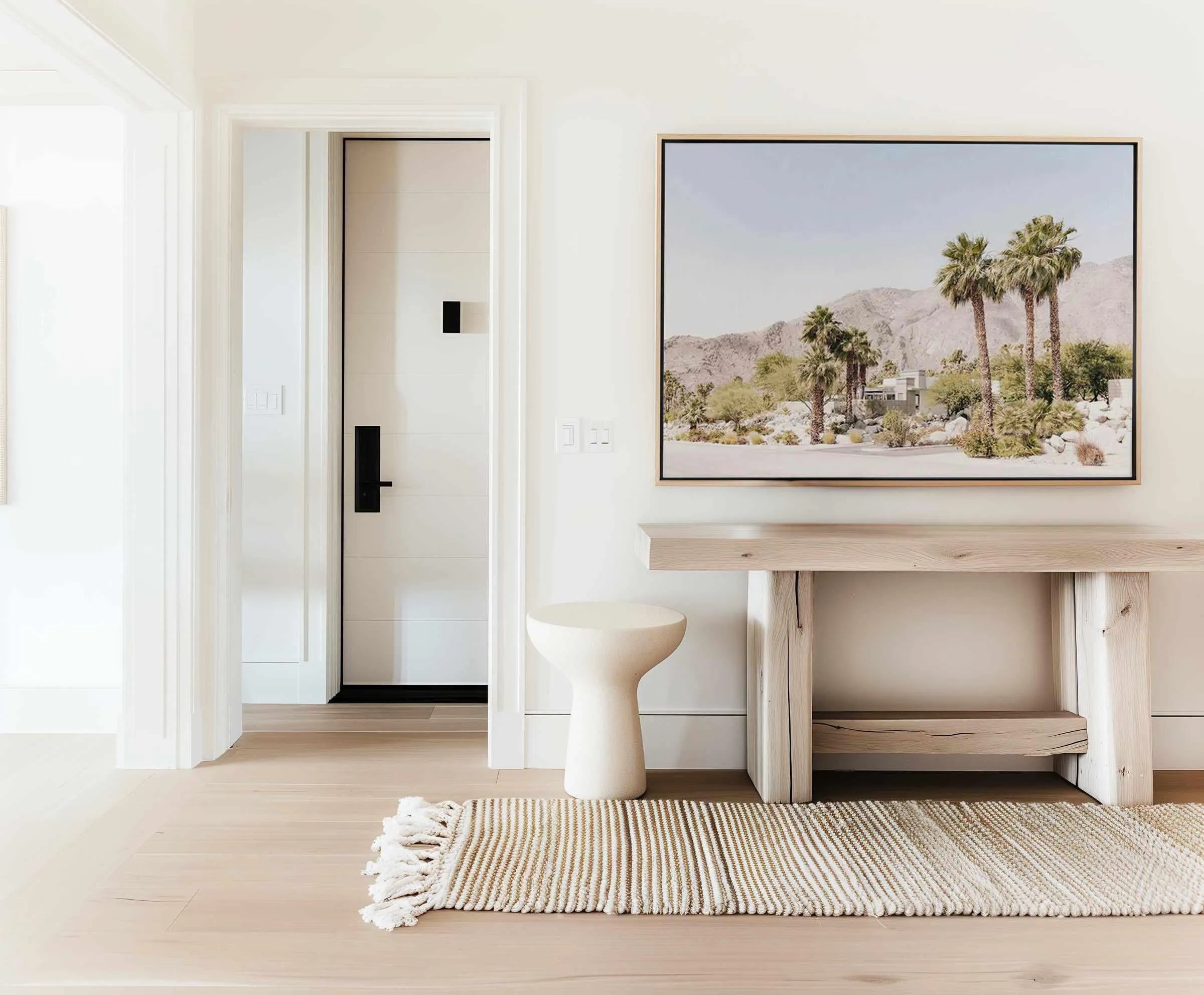 Mountain Views, Palm Springs | Framed Canvas Art Print from Olive et Oriel where you can shop wallpaper and artworks online