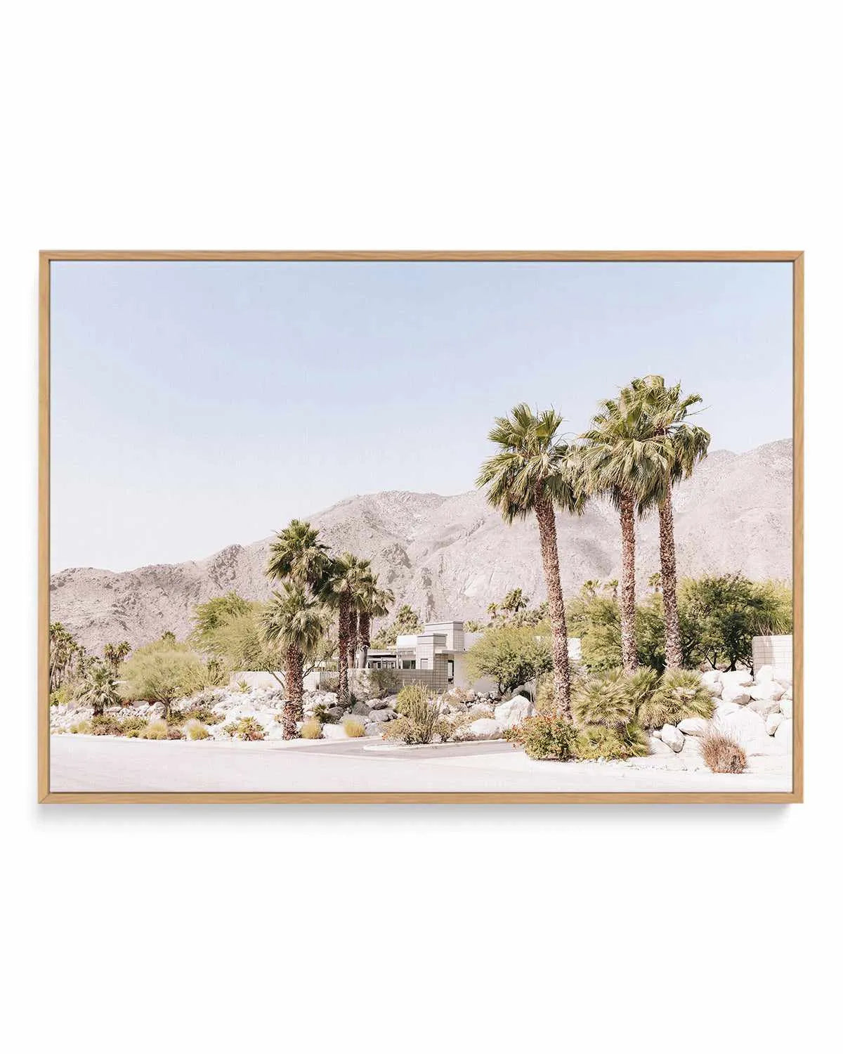 Mountain Views, Palm Springs | Framed Canvas Art Print from Olive et Oriel where you can shop wallpaper and artworks online