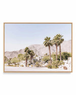 Mountain Views, Palm Springs | Framed Canvas Art Print