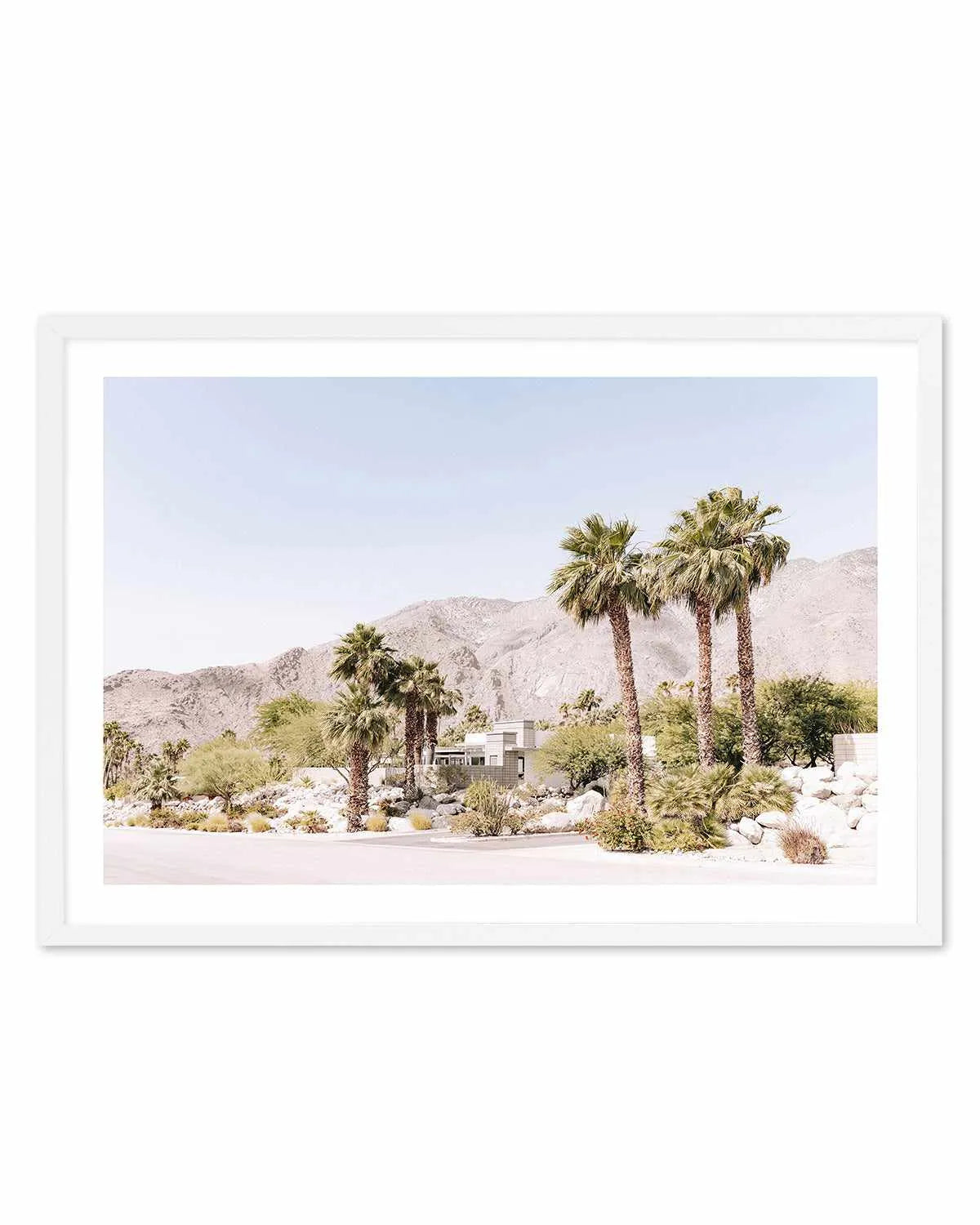Mountain Views, Palm Springs Art Print from Olive et Oriel where you can shop wallpaper and artworks online