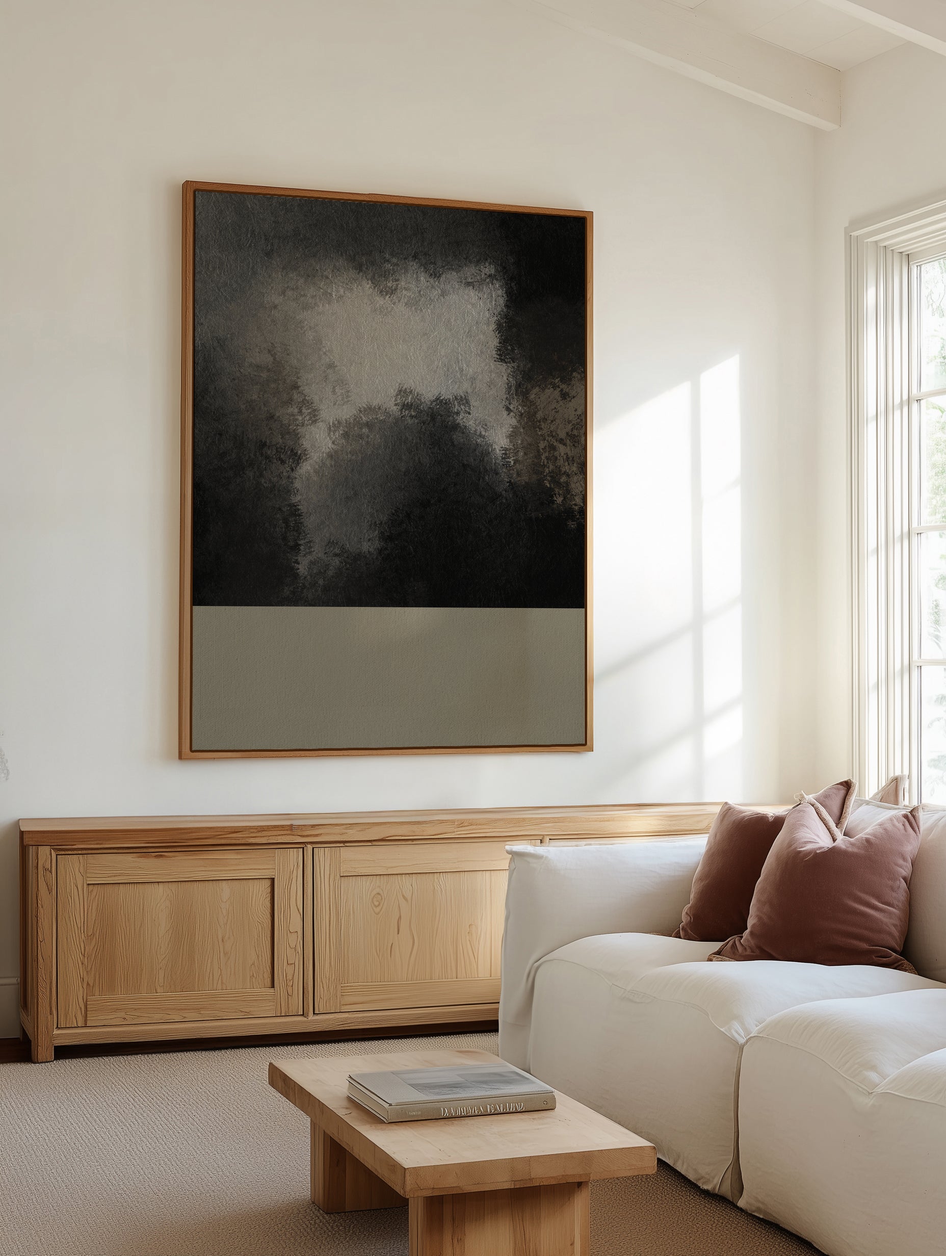 Mountains by Shatha Al Dafai | Framed Canvas Art Print