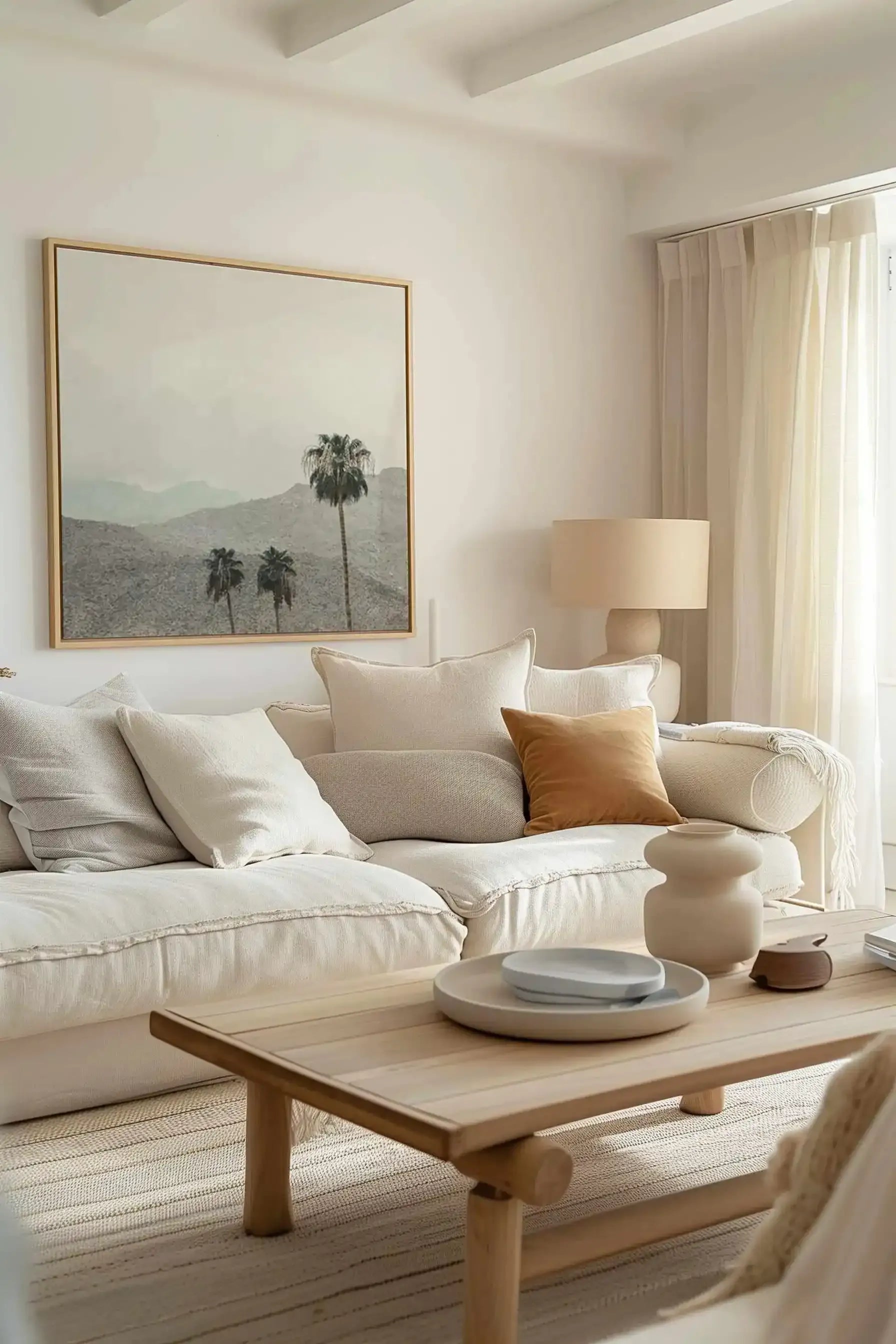 Mountains Of Palm Springs SQ | Framed Canvas Art Print from Olive et Oriel where you can shop wallpaper and artworks online