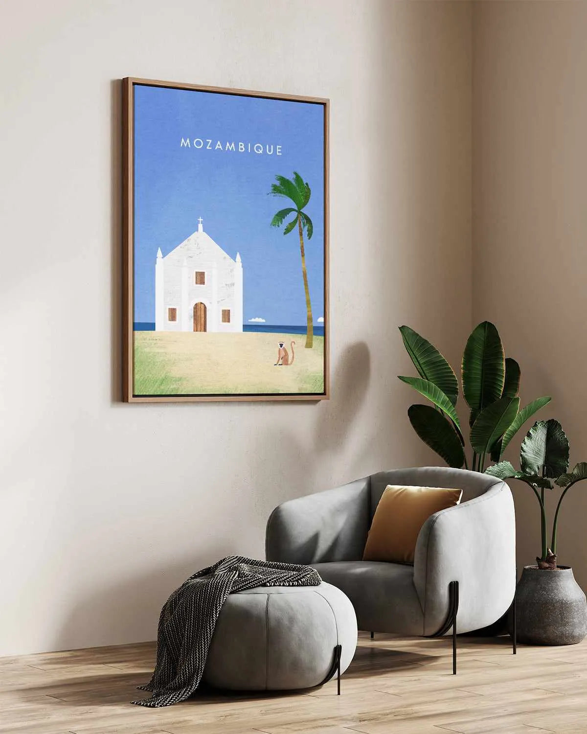 Mozambique by Henry Rivers | Framed Canvas Art Print from Olive et Oriel where you can shop wallpaper and artworks online