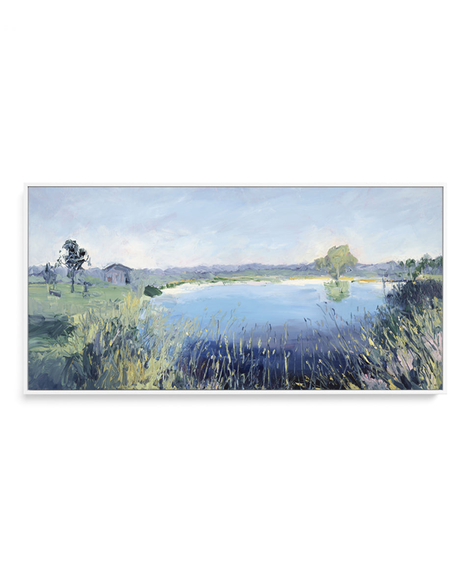 Mudgee Vineyard Dam by Meredith Howse | Panoramic Canvas Art Print