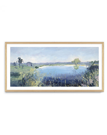 Mudgee Vineyard Dam by Meredith Howse | Panoramic Art Print