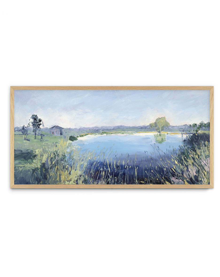 Mudgee Vineyard Dam by Meredith Howse | Panoramic Art Print