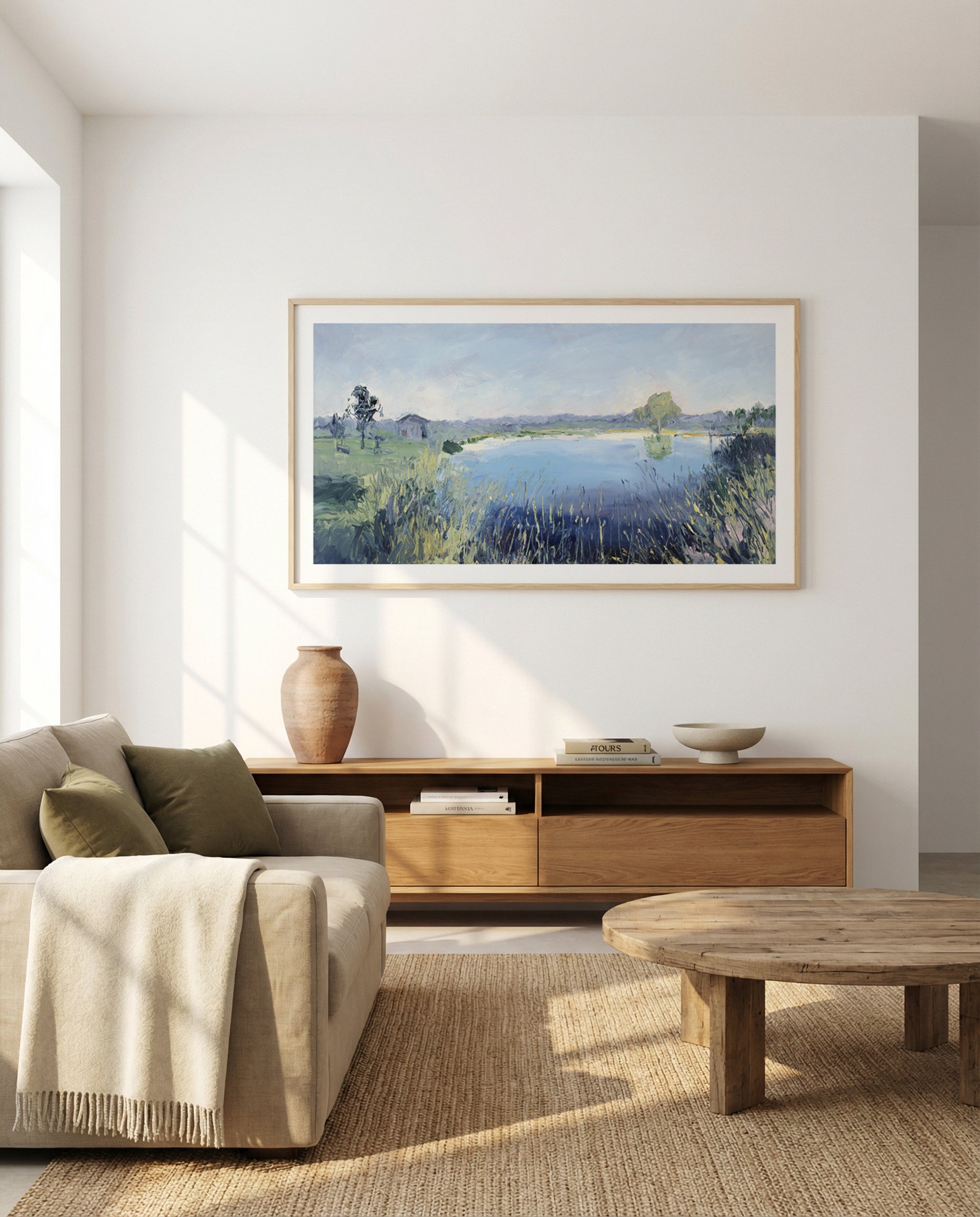 Mudgee Vineyard Dam by Meredith Howse | Panoramic Art Print