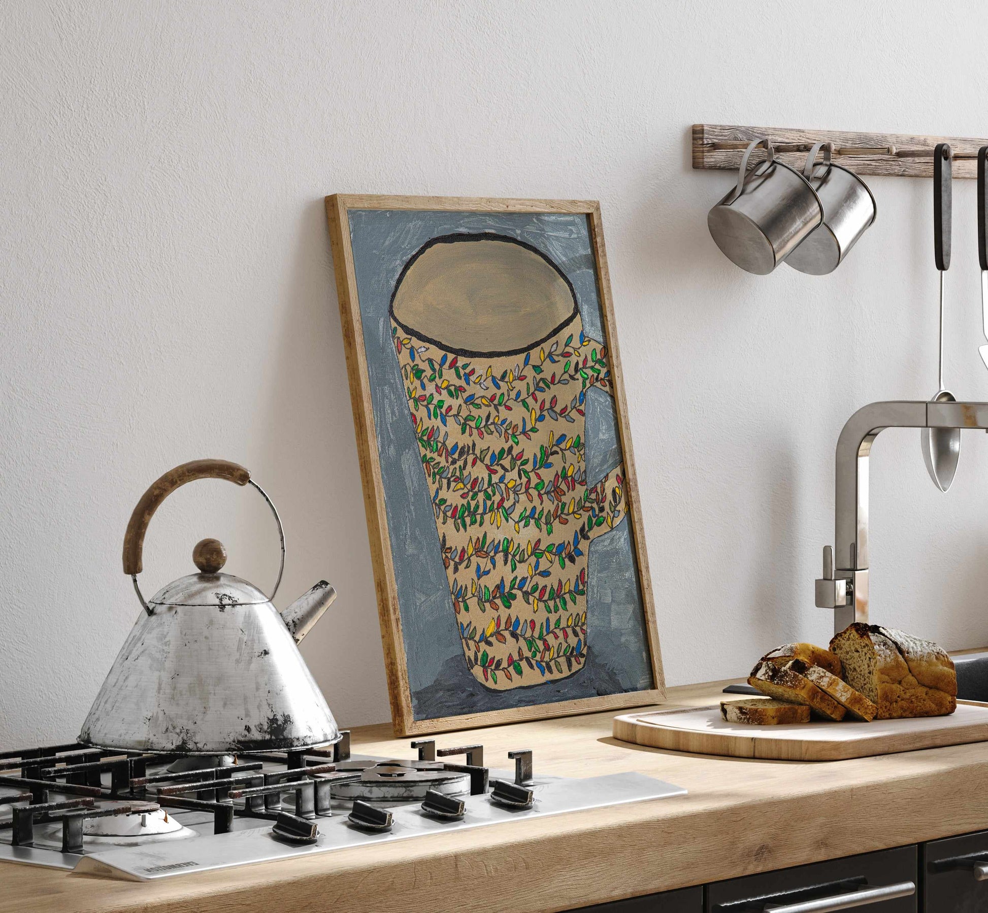 Coffee Crosssection by Lisa Ketty | Art Print from Olive et Oriel where you can shop wallpaper and artworks online