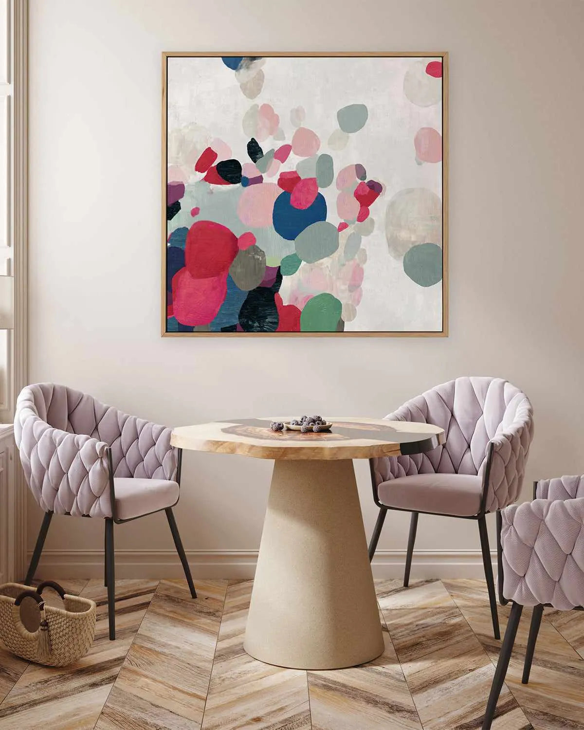 Multicolourful I | Framed Canvas Art Print from Olive et Oriel where you can shop wallpaper and artworks online