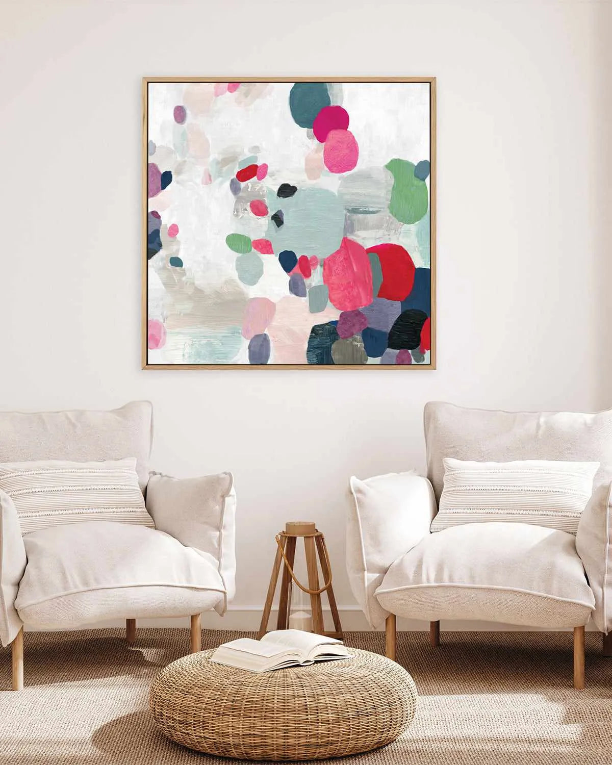 Multicolourful II | Framed Canvas Art Print from Olive et Oriel where you can shop wallpaper and artworks online