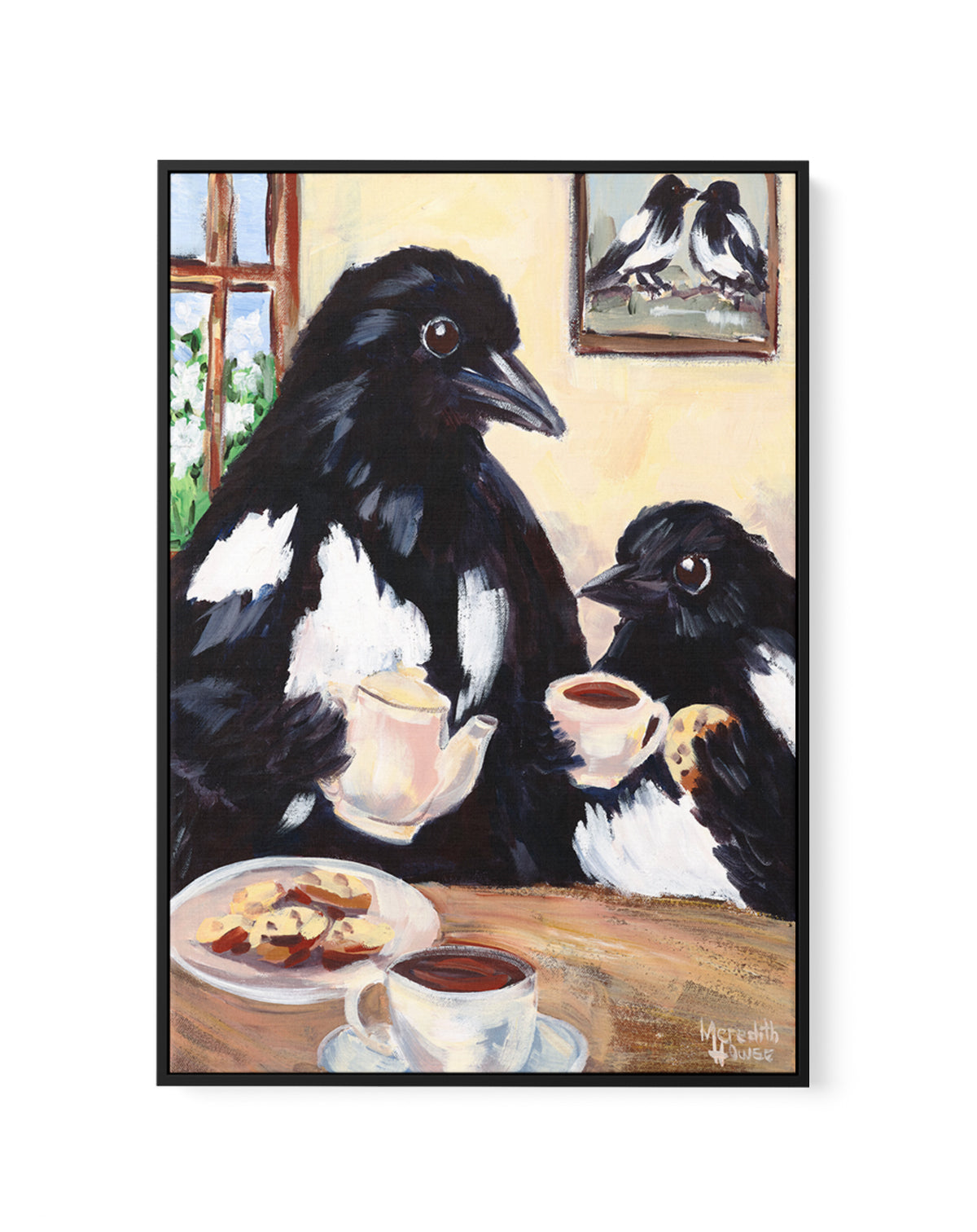 Mum Luvs Tea by Meredith Howse | Framed Canvas Art Print