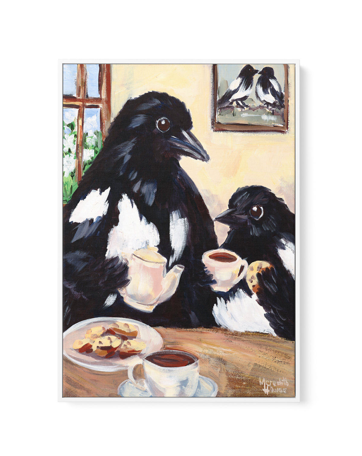 Mum Luvs Tea by Meredith Howse | Framed Canvas Art Print
