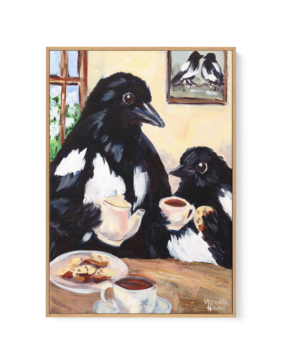 Mum Luvs Tea by Meredith Howse | Framed Canvas Art Print