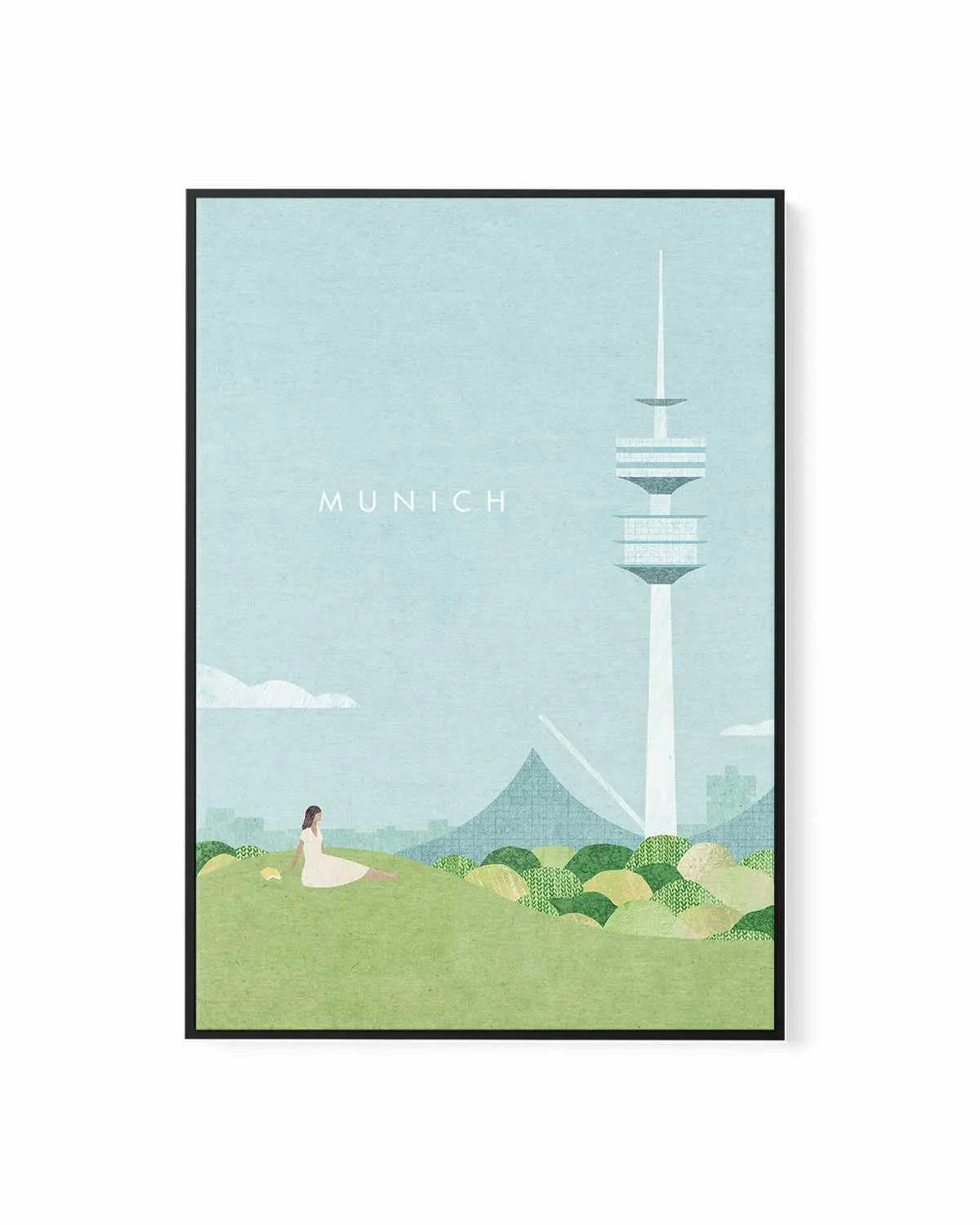 Munich by Henry Rivers | Framed Canvas Art Print from Olive et Oriel where you can shop wallpaper and artworks online