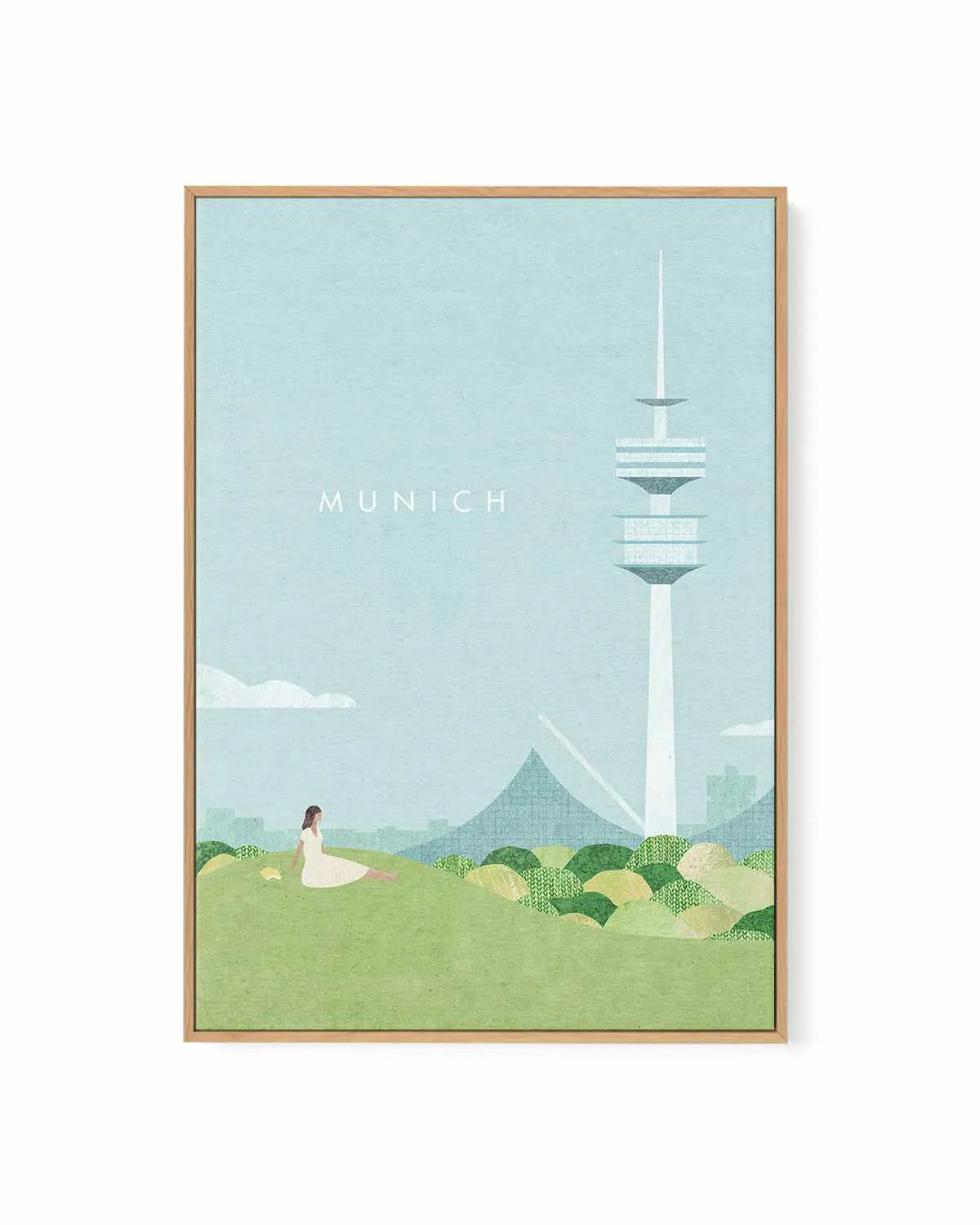 Munich by Henry Rivers | Framed Canvas Art Print from Olive et Oriel where you can shop wallpaper and artworks online