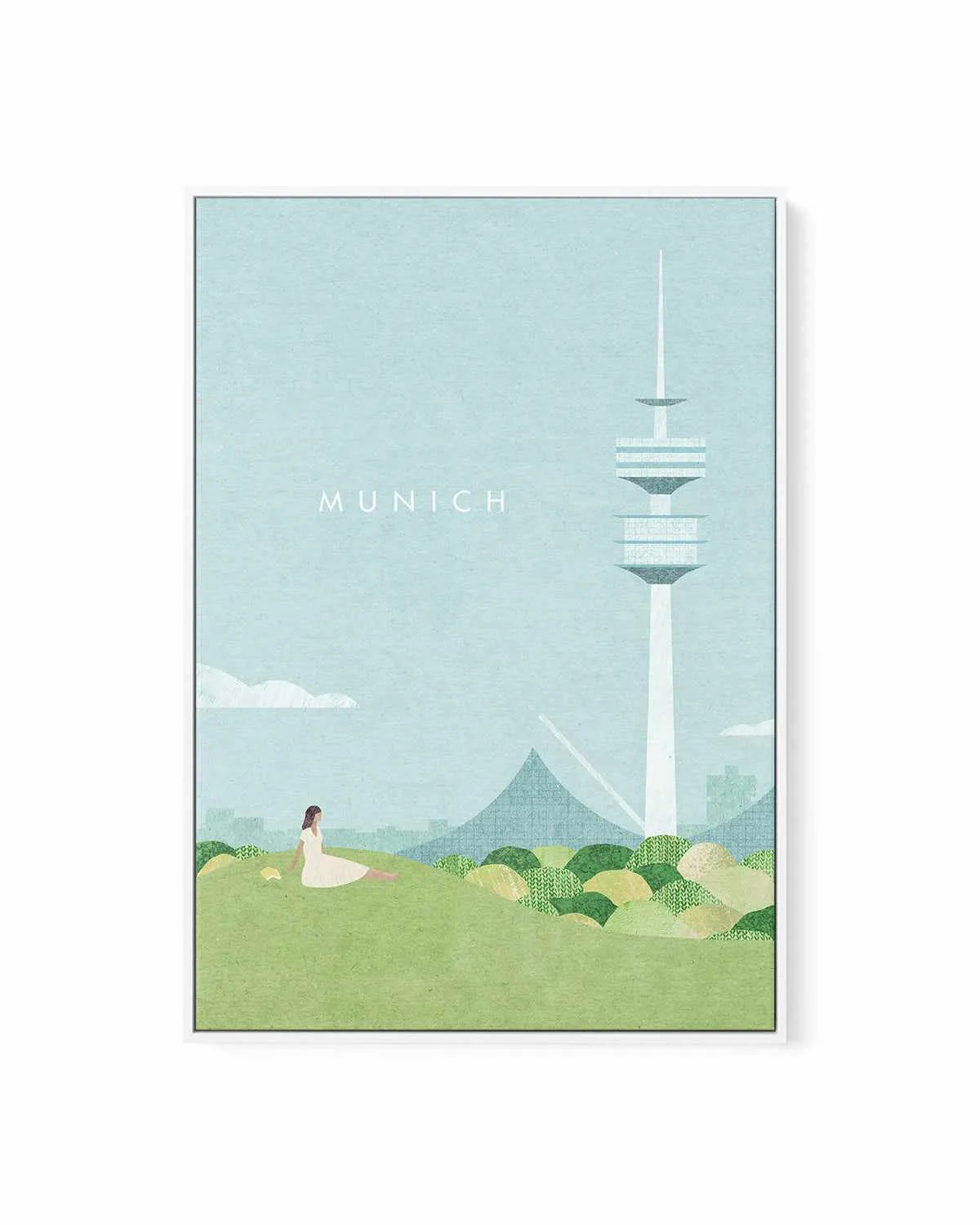 Munich by Henry Rivers | Framed Canvas Art Print from Olive et Oriel where you can shop wallpaper and artworks online