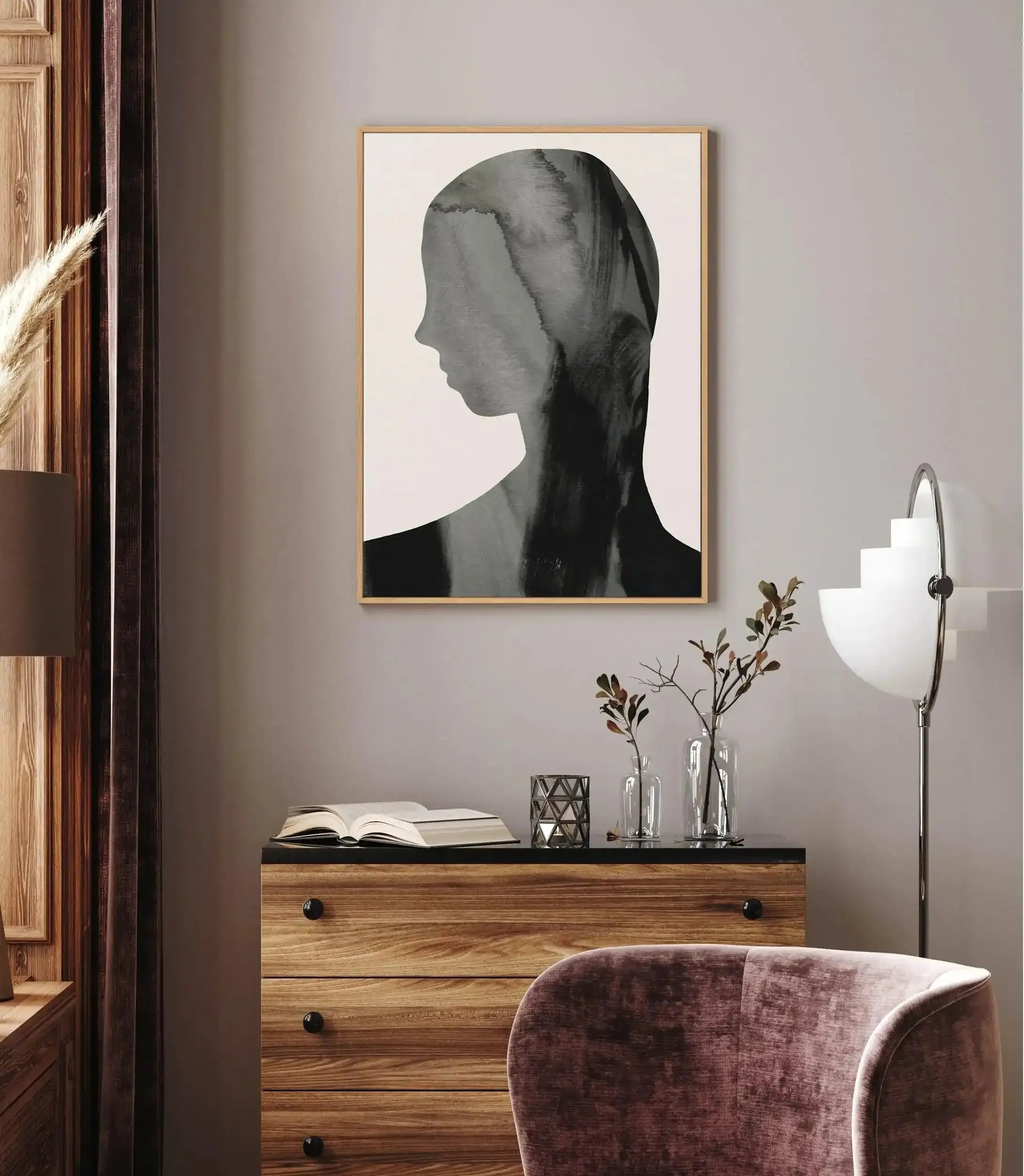 Muse by Dan Hobday | Framed Canvas-CANVAS-You can shop wall art online with Olive et Oriel for everything from abstract art to fun kids wall art. Our beautiful modern art prints and canvas art are available from large canvas prints to wall art paintings and our proudly Australian artwork collection offers only the highest quality framed large wall art and canvas art Australia - You can buy fashion photography prints or Hampton print posters and paintings on canvas from Olive et Oriel and have th