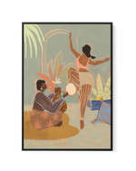 Music and Dance I by Arty Guava | Framed Canvas Art Print