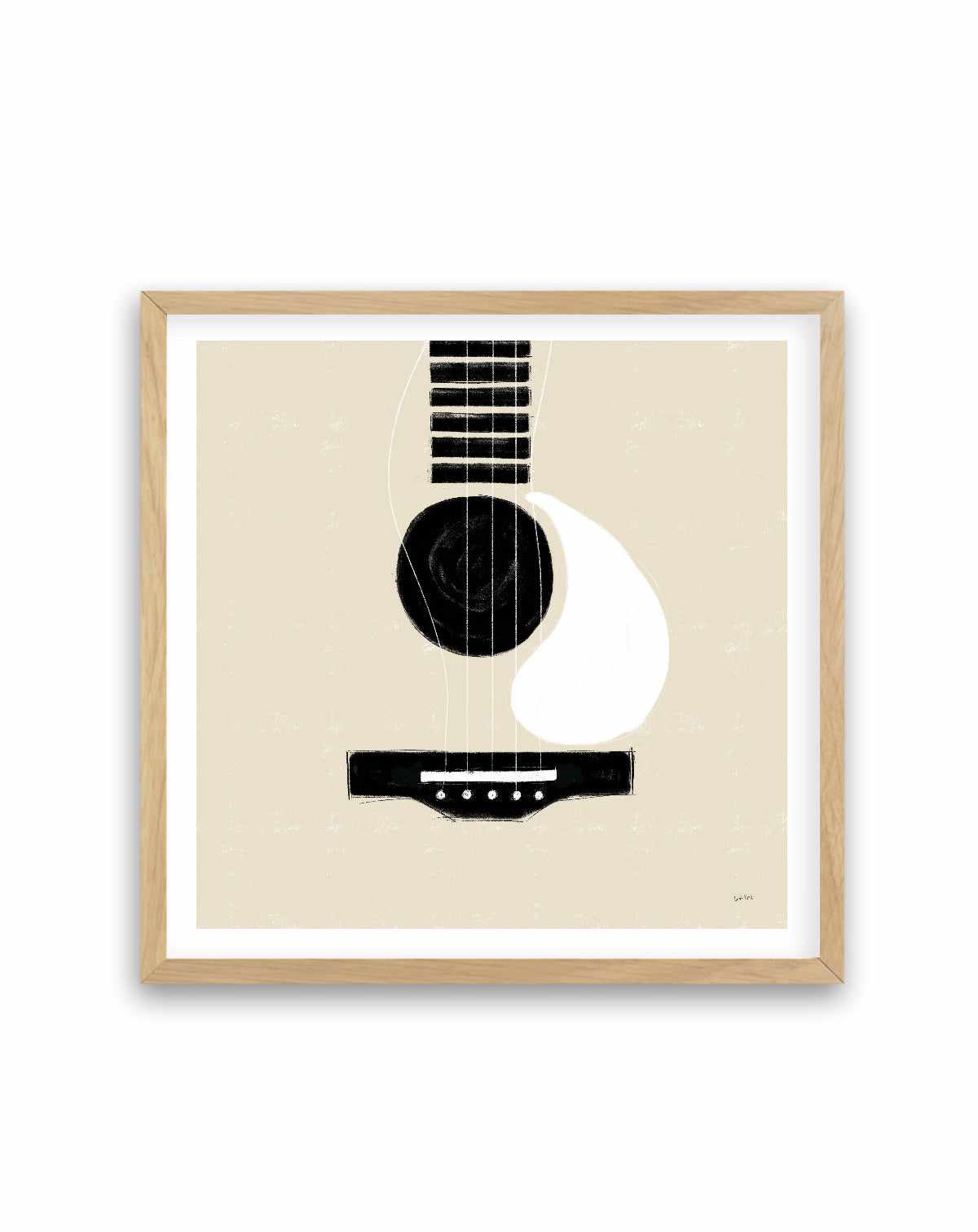 Musical Abstract I Cream | Art Print