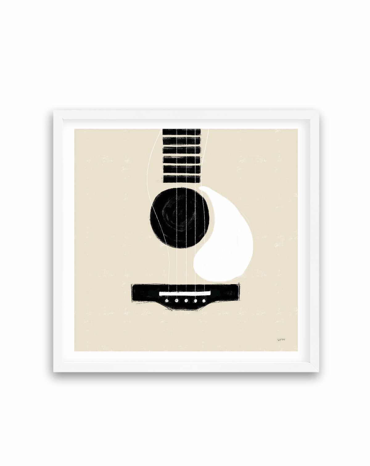 Musical Abstract I Cream | Art Print