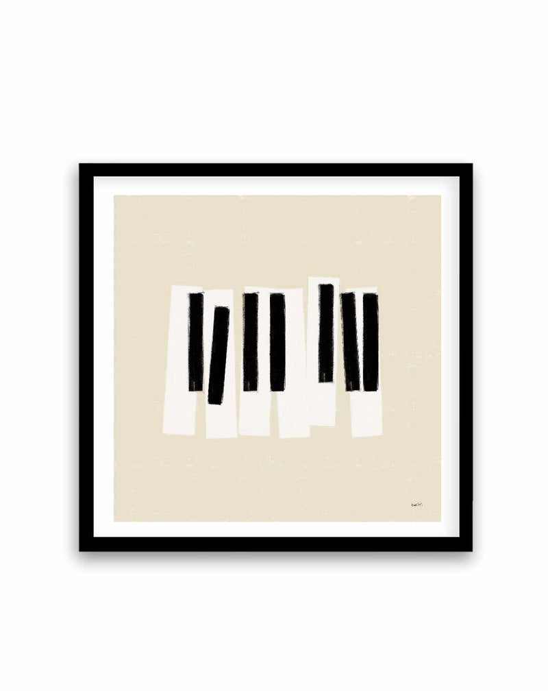 Musical Abstract III Cream | Art Print