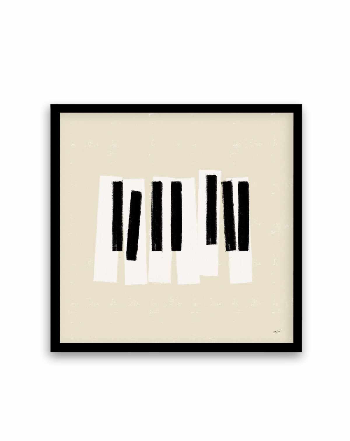 Musical Abstract III Cream | Art Print