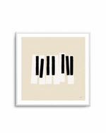 Musical Abstract III Cream | Art Print