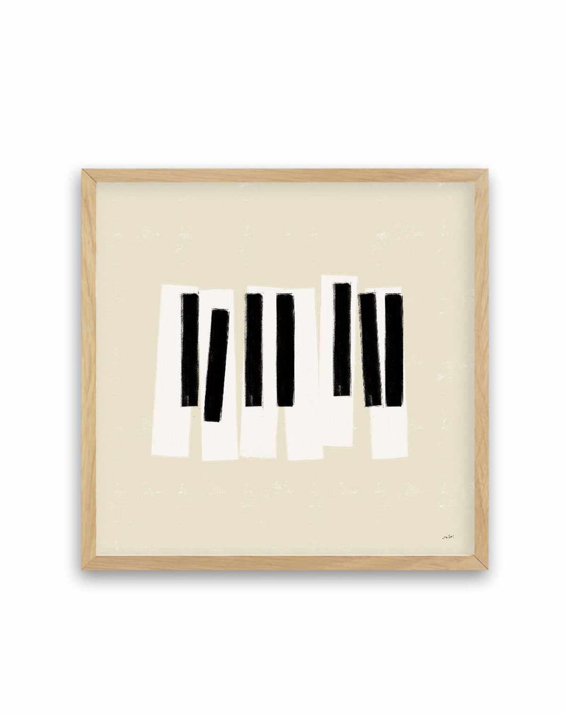 Musical Abstract III Cream | Art Print