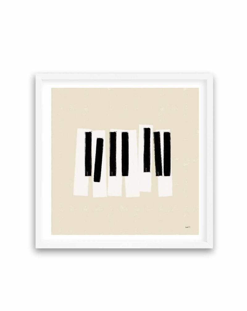 Musical Abstract III Cream | Art Print