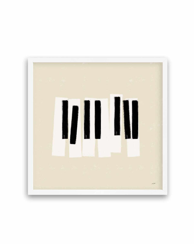 Musical Abstract III Cream | Art Print